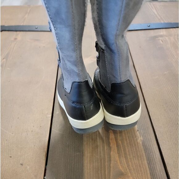 Khombu Daria Duck Toe Tall Fleece Lined Boots 13 - Picture 4 of 6